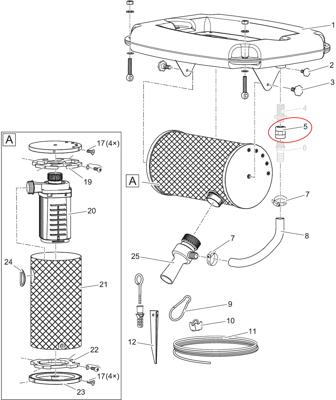 Oase AquaAir onderdelen