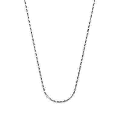 Mannen box chain ketting - Stainless steel - Zilver