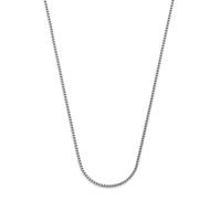 Mannen box chain ketting - Stainless steel - Zilver