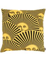 Fornasetti coussin à imprimé Soli a Ventaglio - Noir