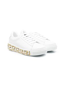 Versace Kids baskets Barocco Greca - Blanc