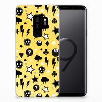 Silicone Back Case Samsung Galaxy S9 Plus Punk Geel - thumbnail