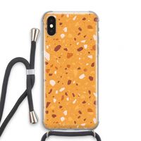 Terrazzo N°24: iPhone XS Transparant Hoesje met koord