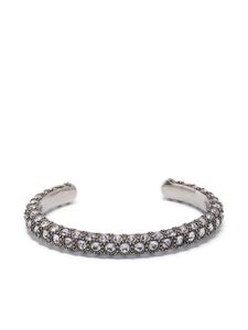 ISABEL MARANT bracelet torque serti de cristaux - Argent