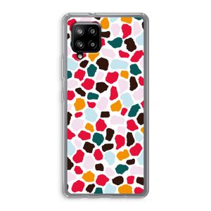 Colored Giraffe: Samsung Galaxy A42 5G Transparant Hoesje