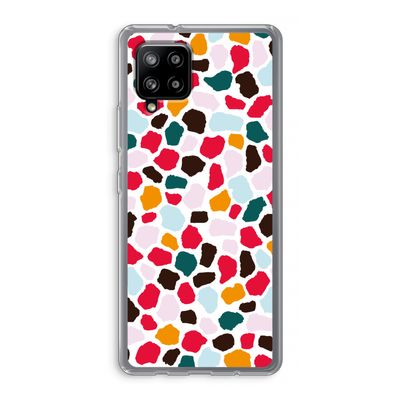 Colored Giraffe: Samsung Galaxy A42 5G Transparant Hoesje