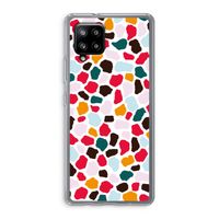 Colored Giraffe: Samsung Galaxy A42 5G Transparant Hoesje