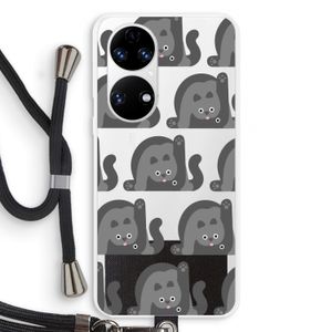 Cats: Huawei P50 Transparant Hoesje met koord
