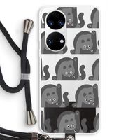 Cats: Huawei P50 Transparant Hoesje met koord