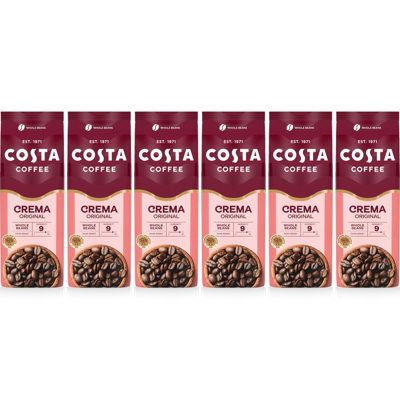 Costa Coffee Caffè Crema Original Blend - koffiebonen - 6 x 1 kilo