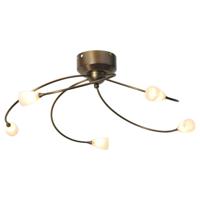 Masterlight Plafondlamp Molto 2 LED 5-lichts 28x63cm bronsbruin 5695-01-134-DW - thumbnail