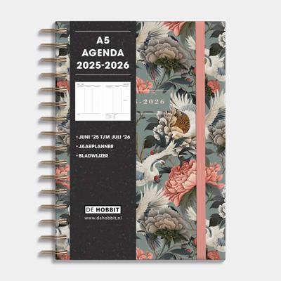 A5 Ringband Agenda 2025 - 2026 Kraanvogels