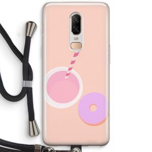 Donut: OnePlus 6 Transparant Hoesje met koord