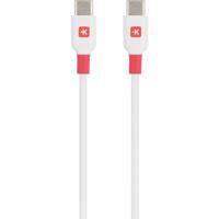 Skross USB-C-kabel USB 2.0 USB-C 2.00 m Wit SKCA0020C-C200CN