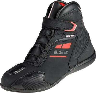 LS2 Boots garra man wp black red 45
