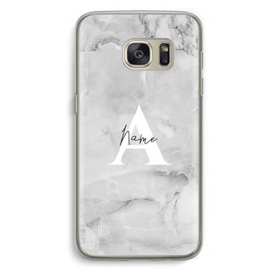 Ivory Marble: Samsung Galaxy S7 Transparant Hoesje