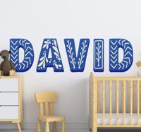 Aanpasbare naam kinderkamer slaapkamer muursticker