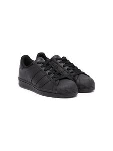 adidas Kids baskets Superstar en cuir - Noir