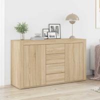 Dressoir met lade Sonoma Eiken 120 x 36 x 69 cm Bewerkt hout