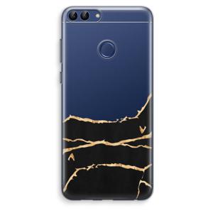 Gouden marmer: Huawei P Smart (2018) Transparant Hoesje