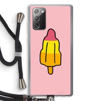 Raketijsje: Samsung Galaxy Note 20 / Note 20 5G Transparant Hoesje met koord