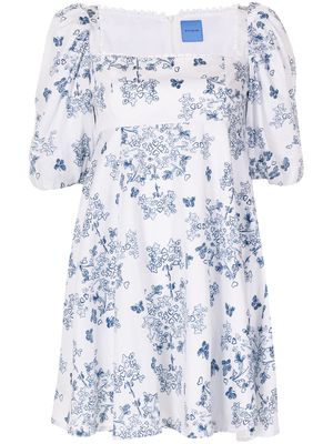 Macgraw robe Vienna imprimée - Bleu