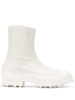 CamperLab bottines zippées Traktori - WHITE