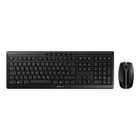 CHERRY Stream Desktop toetsenbord Inclusief muis Kantoor RF Draadloos QWERTZ Duits Zwart