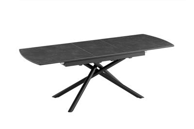 Eettafel MIKADO 180-230cm uitschuifbaar keramisch grafiet marmeren blad - 46496