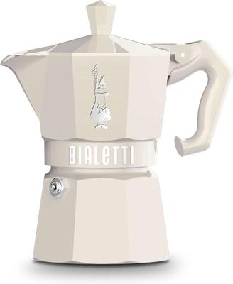 Italiaanse Koffiepot Bialetti MOKA EXCLUSIVE CREAM 3T Crème Aluminium 3 Koppar (8006363040396)