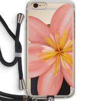Pink Ellila Flower: iPhone 6 PLUS / 6S PLUS Transparant Hoesje met koord