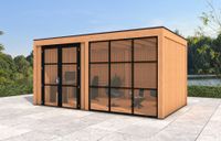 Tuinkantoor Curacao 600x300 cm - incl. isolatie en binnenvloer- Plat dak- - YARD Outdoor - Van Kooten