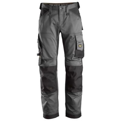 Snickers Workwear 6351 Stretch Loose Fit Werkbroek grijs/zwart - maat 54