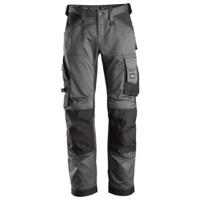 Snickers Workwear 6351 Stretch Loose Fit Werkbroek grijs/zwart - maat 54