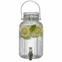 Cook Concept Drankdispenser - 4.0 liter - glas - limonadetap - waterdispenser