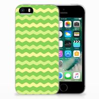 Apple iPhone SE | 5S TPU bumper Waves Green - thumbnail