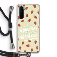 Don't forget to have a great day: OnePlus Nord Transparant Hoesje met koord