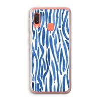 Blauwe nerven: Samsung Galaxy A20e Transparant Hoesje Blauwe nerven: Samsung Galaxy A20e Transparant Hoesje