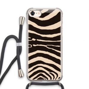 Arizona Zebra: iPhone 7 Transparant Hoesje met koord