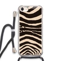 Arizona Zebra: iPhone 7 Transparant Hoesje met koord