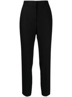 MSGM pantalon de tailleur à taille mi-haute - Noir