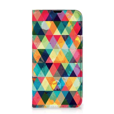 iPhone 13 | Hoesje met Magneet | Geruit iPhone 13 | Hoesje met Magneet | Geruit