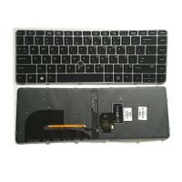 Notebook keyboard for HP EliteBook 745 G3 G4 840 G3 G4 with pointstick backlit frame silver - thumbnail