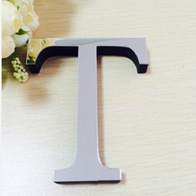 2 PC'S Home Decoratie creatieve persoonlijkheid Engelse letters acryl spiegel 3D DIY muur stickers (T)