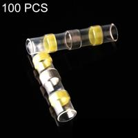 100 pc's AWG12-10 4-6mm zegel Heat Shrink Butt draad aansluitingen gele Terminals soldeer Sleeve(Yellow)