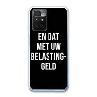 Belastinggeld - Zwart: Xiaomi Redmi 10 Transparant Hoesje