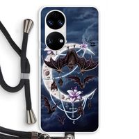 Vleermuizen Maan: Huawei P50 Transparant Hoesje met koord