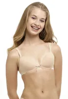 Boobs & Bloomers tiener BH voorgevormd - Eerste bh - Kinder bh kleine maten - 65AA - Beige - 65AA - 65AA