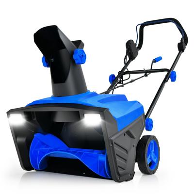 Elektrische Sneeuwblazer met Ledlampen en 15 A Motor 50 cm Werkbreedte 25 cm Werkhoogte Bekabelde Ontruimingsmachine Blauw