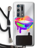 Lip Palette: Huawei P40 Pro Plus Transparant Hoesje met koord